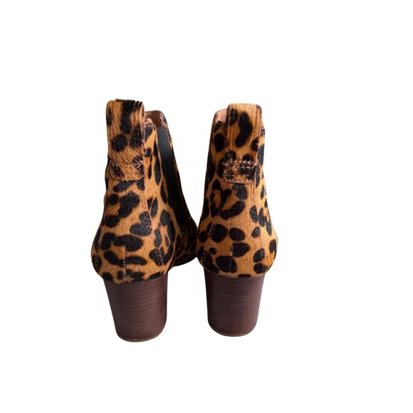 MADEWELL Leopard Print Calf Hair Ankle Boots Size 9.5 - Picture 9 of 9